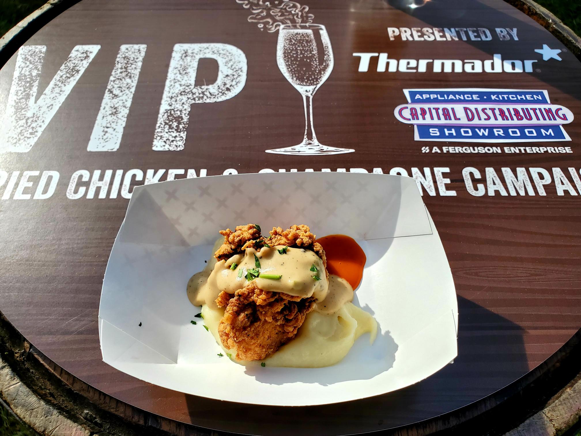 A plate of food on top of a table.